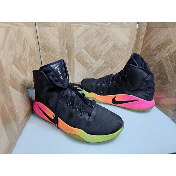Nike Men's HyperDunk Basketball Black Shoes Size 12.5.  046 - Picture 1 of 13